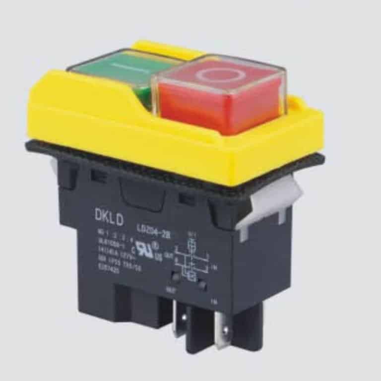 Dust Button DZ04-2B Electromagnetic Push Button Switches For Dust Collection ...