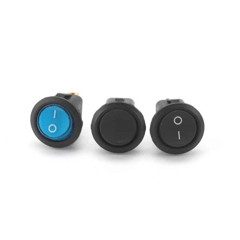 KCD1-202 led rocker switch round rocker switch 6 amp