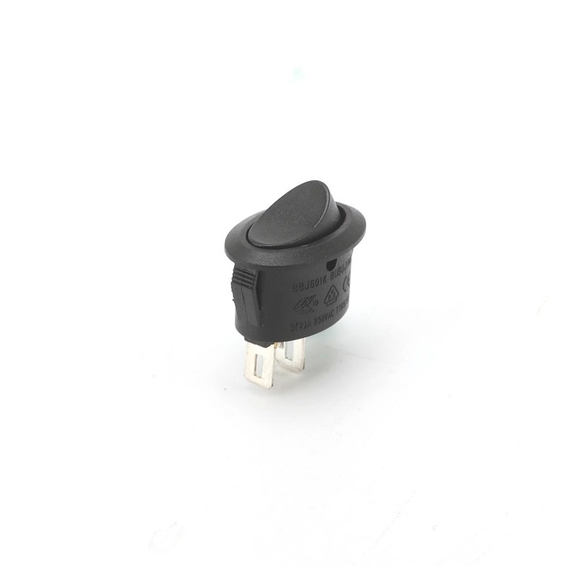 KCD11-101BK2P 12V OVAL MINI ROCKER SWITCH