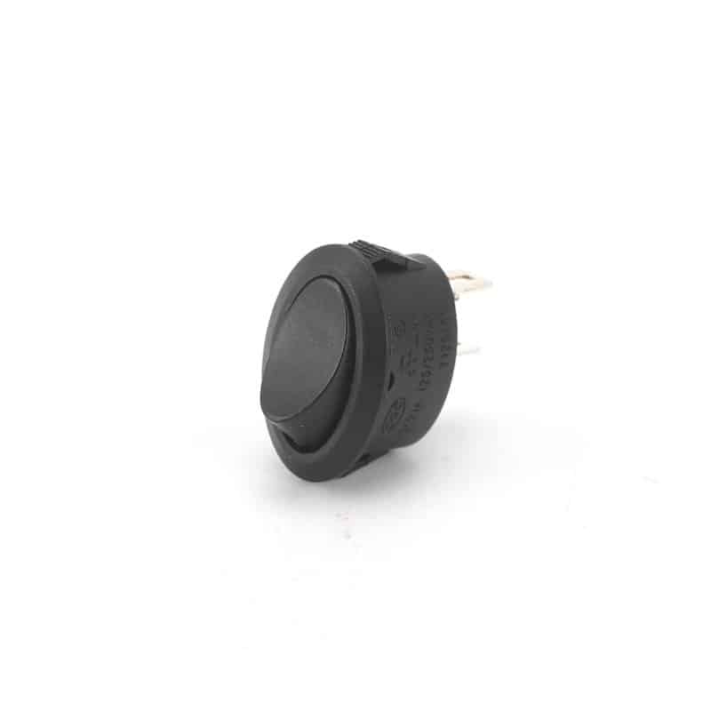 KCD11-101BK2P 12V OVAL MINI ROCKER SWITCH