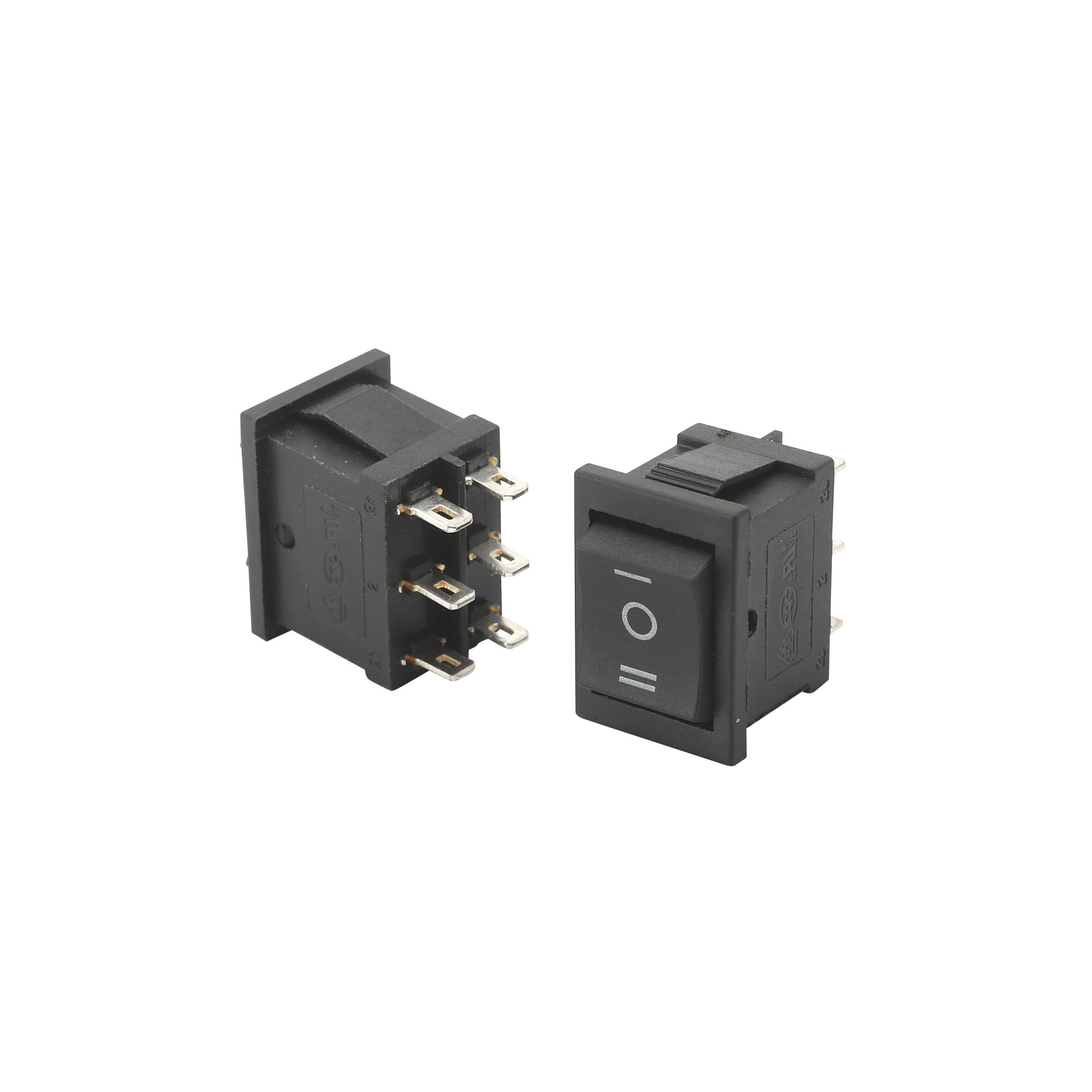KCD2-202K6PIN DOUBLE ROCKER SWITCH DPDT ON OFF ON