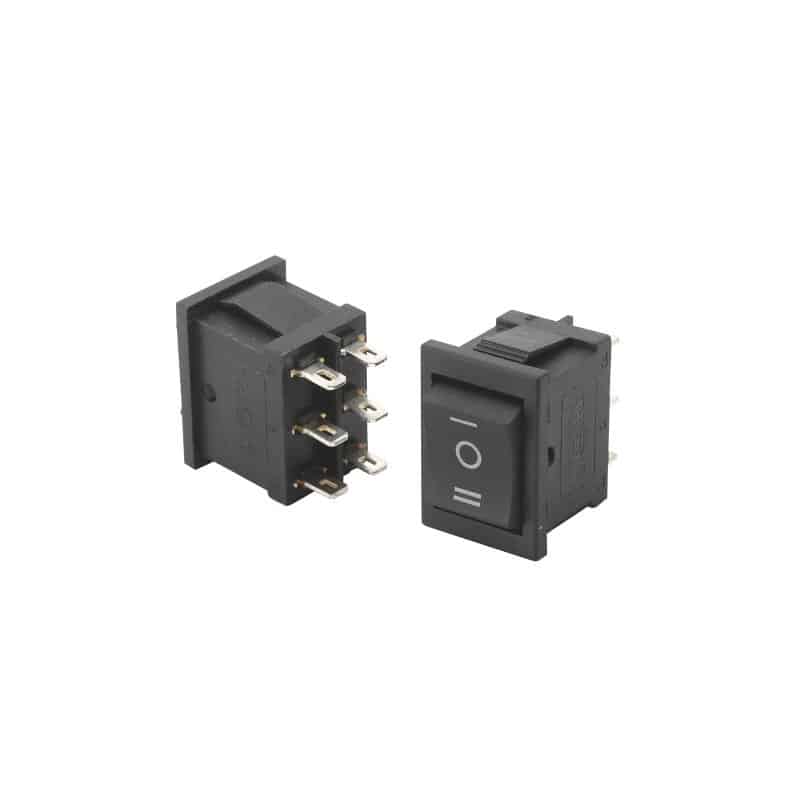 KCD2-202K6PIN DOUBLE ROCKER SWITCH DPDT ON OFF ON