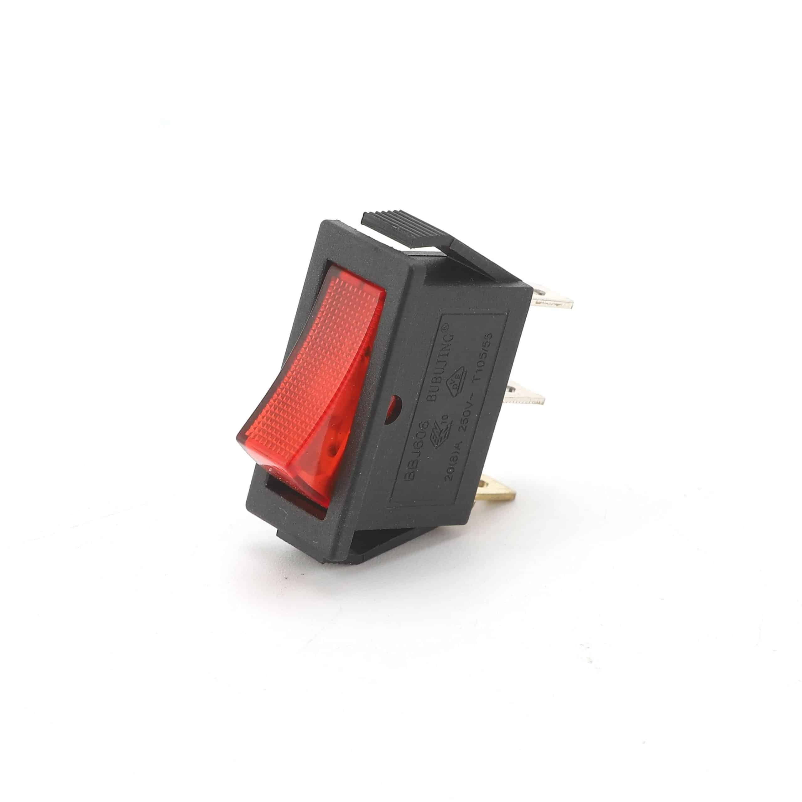 KCD3-101R3P SPST ON-OFF 20A 250V ROCKER ROCKER