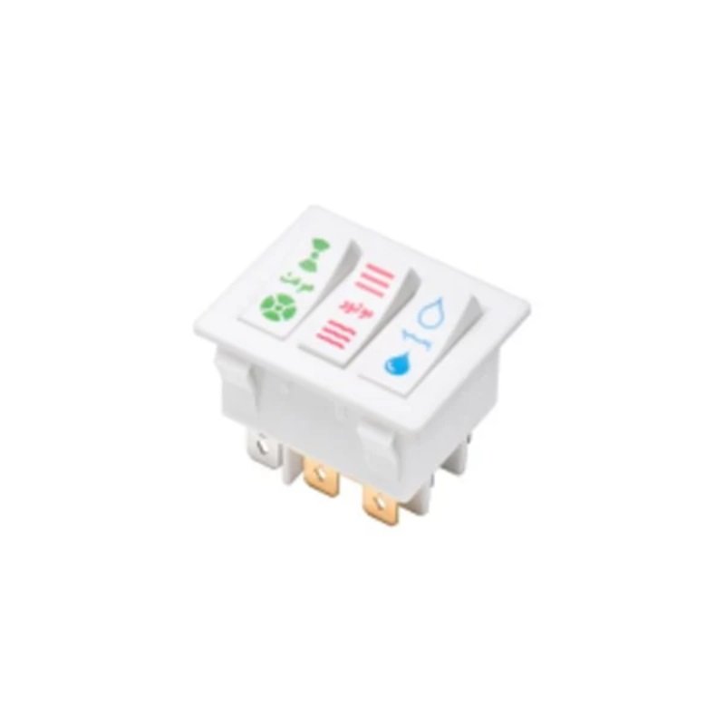 KCD3-303W8P 3PST TRIPLE ROCKER SWITCH
