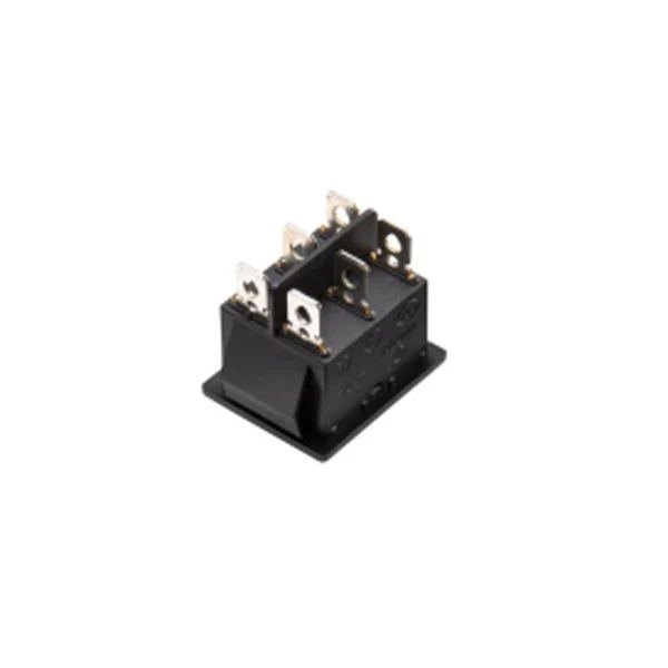 KCD4-101 BLACK 6PIN DPDT BIG CURRENT SWITCH