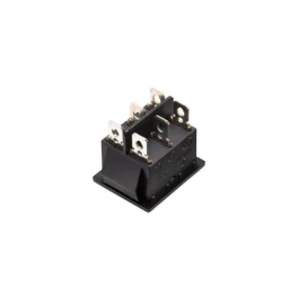 KCD4-101 BLACK 6PIN DPDT BIG CURRENT SWITCH - WEUP
