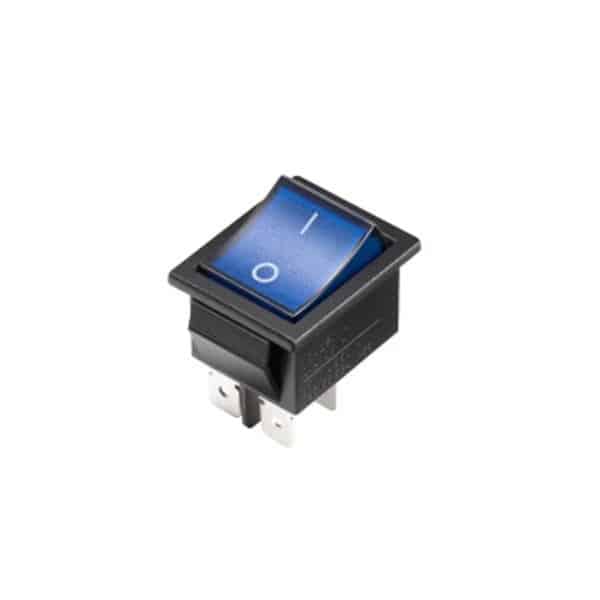 KCD4-101 BLUE 4PA ROCKER SWITCH