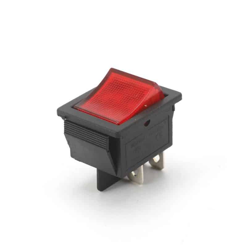 KCD4-1014P RED 20A 250VAC LED BUTTON SWITCH