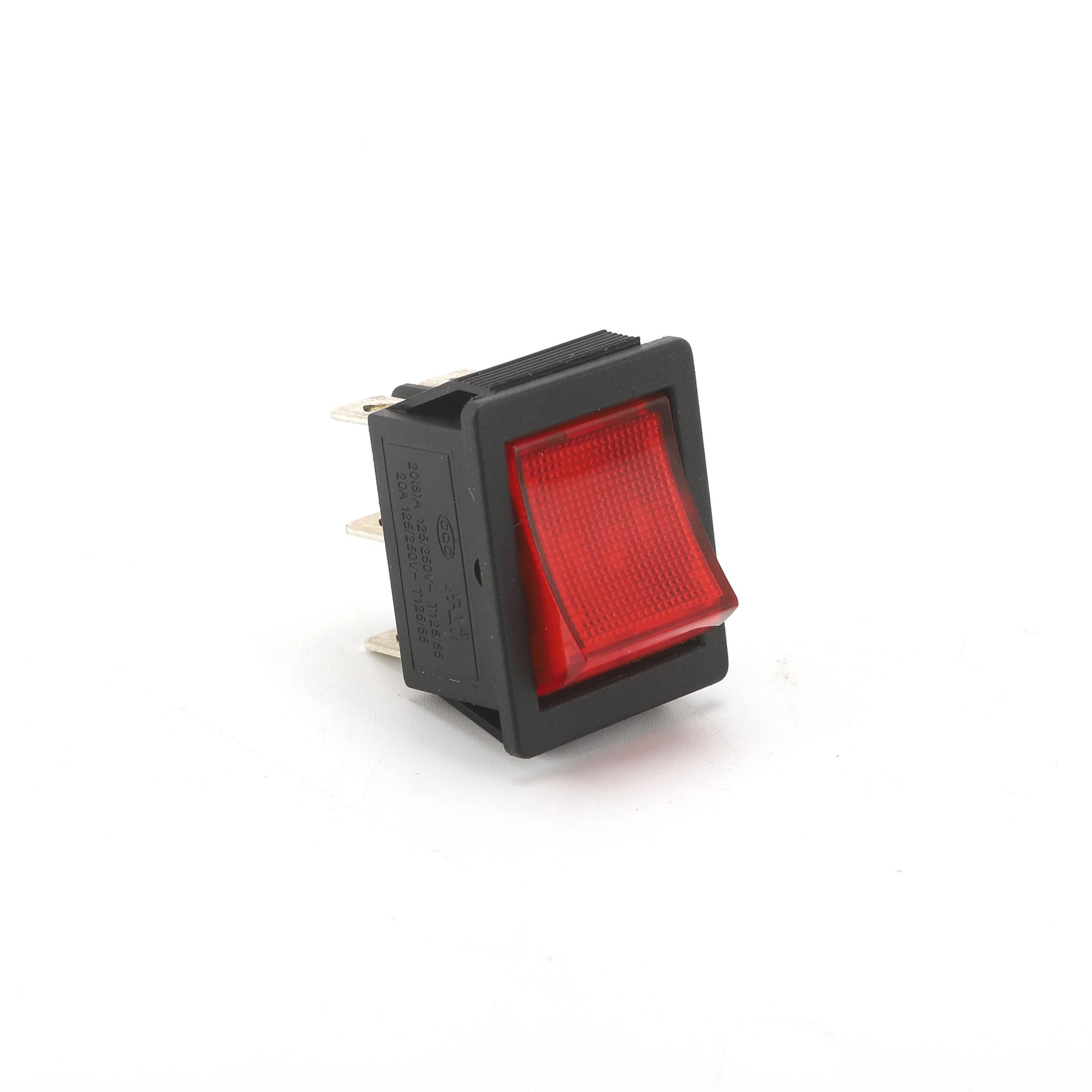KCD4-1016P RED 6PIN LIGHT ILLUMINATED ROCKER SWITCH