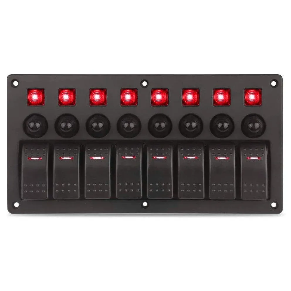 Lighted Marine Rocker Switch Panel WEUP