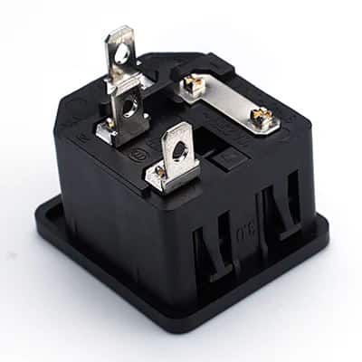 ST-A01-004K-08 AC Socket IEC 60320 (C14) 15A 10A 250V Appliance Inlet iec connectors