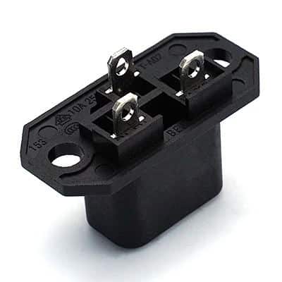 ST-A02-001A-N6N6 IEC AC Power Outlet Socket 60320 C13 Connector Female Socket 10A 15A 250V