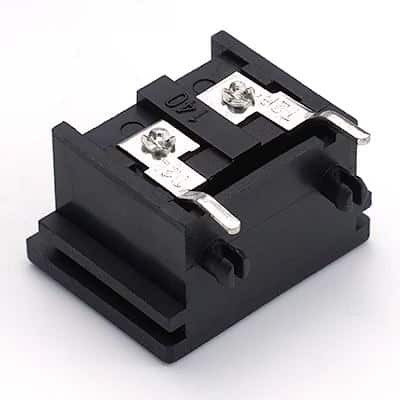 ST-A03-005CT2 IEC C8 inlet power wall socket 2pins male electric connector 2.5A250V AC interface embedded