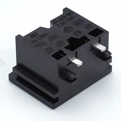 ST-A03-005D6-T56(R) IEC C8 inlet power wall socket 2pins male electric connector 2.5A250V AC interface embedded