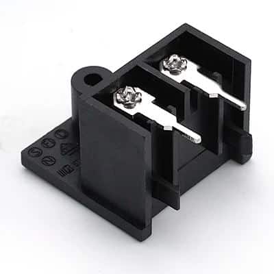 ST-A03-005M-01 IEC C8 inlet power wall socket 2pins male electric connector 2.5A250V AC interface embedded