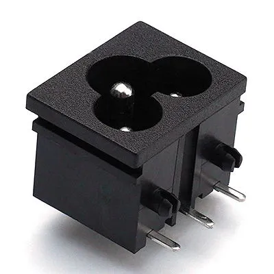 ST-A04-001J-T6T4 IEC C8 inlet power wall socket 3pins male electric ...