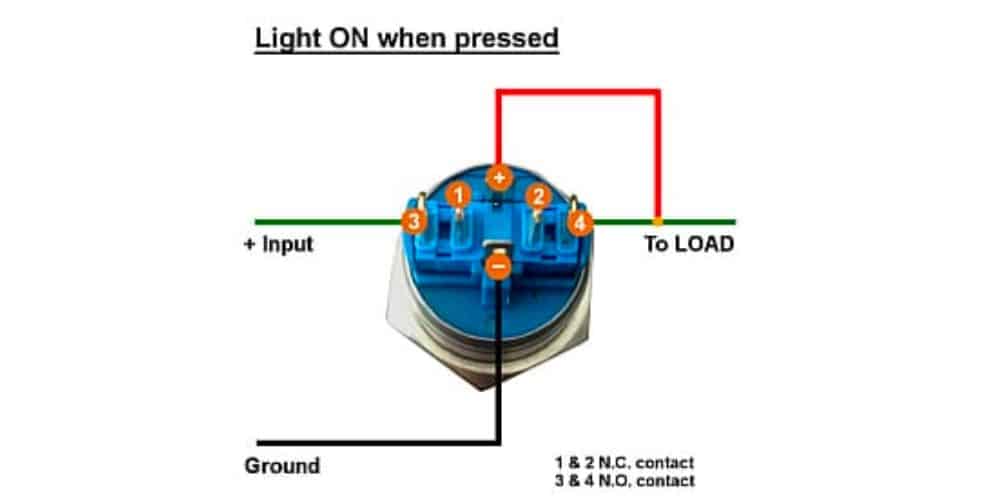 6 Pin Push Button Switch Wiring