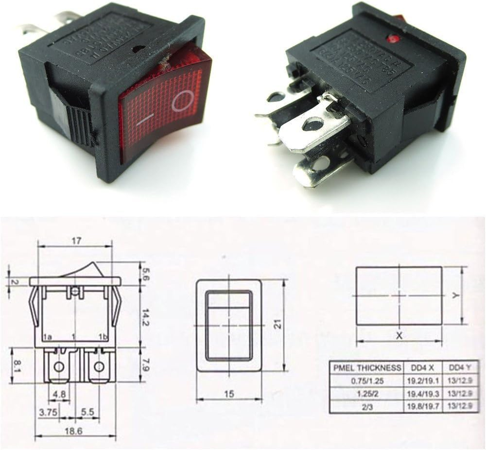 KCD1-104 rocker switch