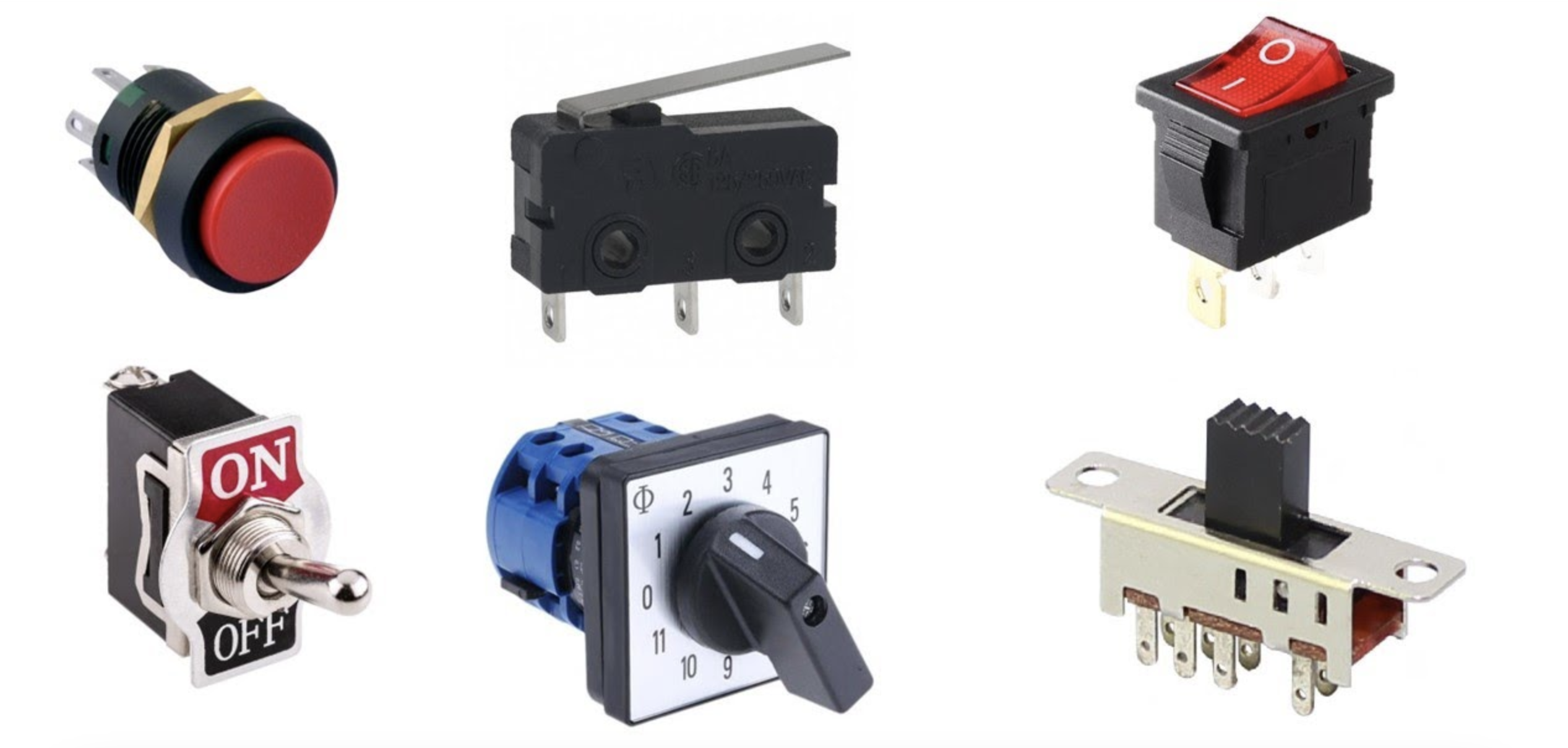 Types of Mechanical Switches and Electrical Switches - WEUP