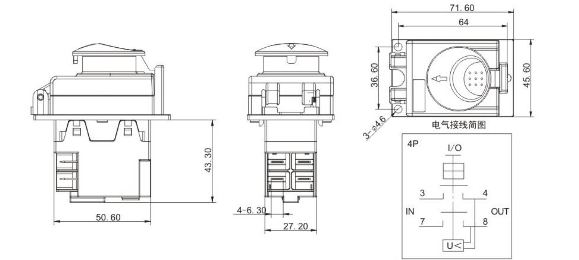 DZ-6-2M-1 Electromagnetic Push Button Switches