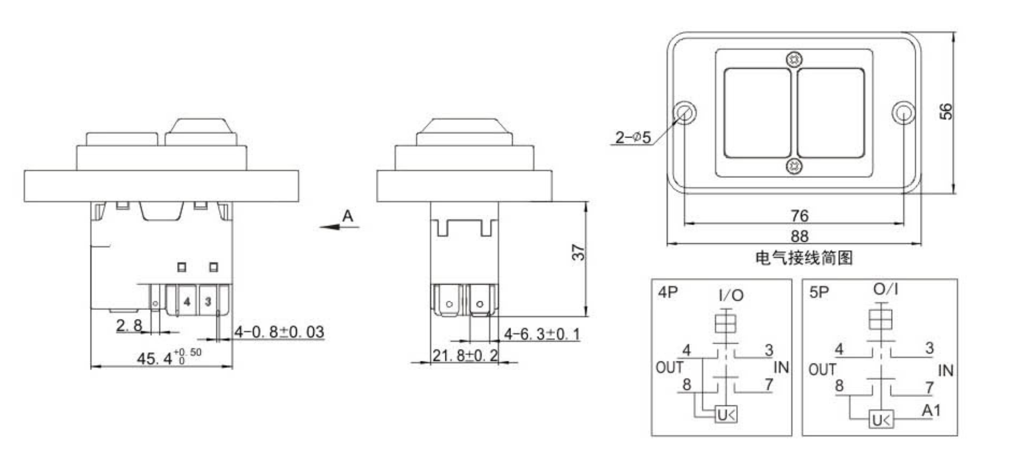 DZ-6Q Electromagnetic Push Button Switche
