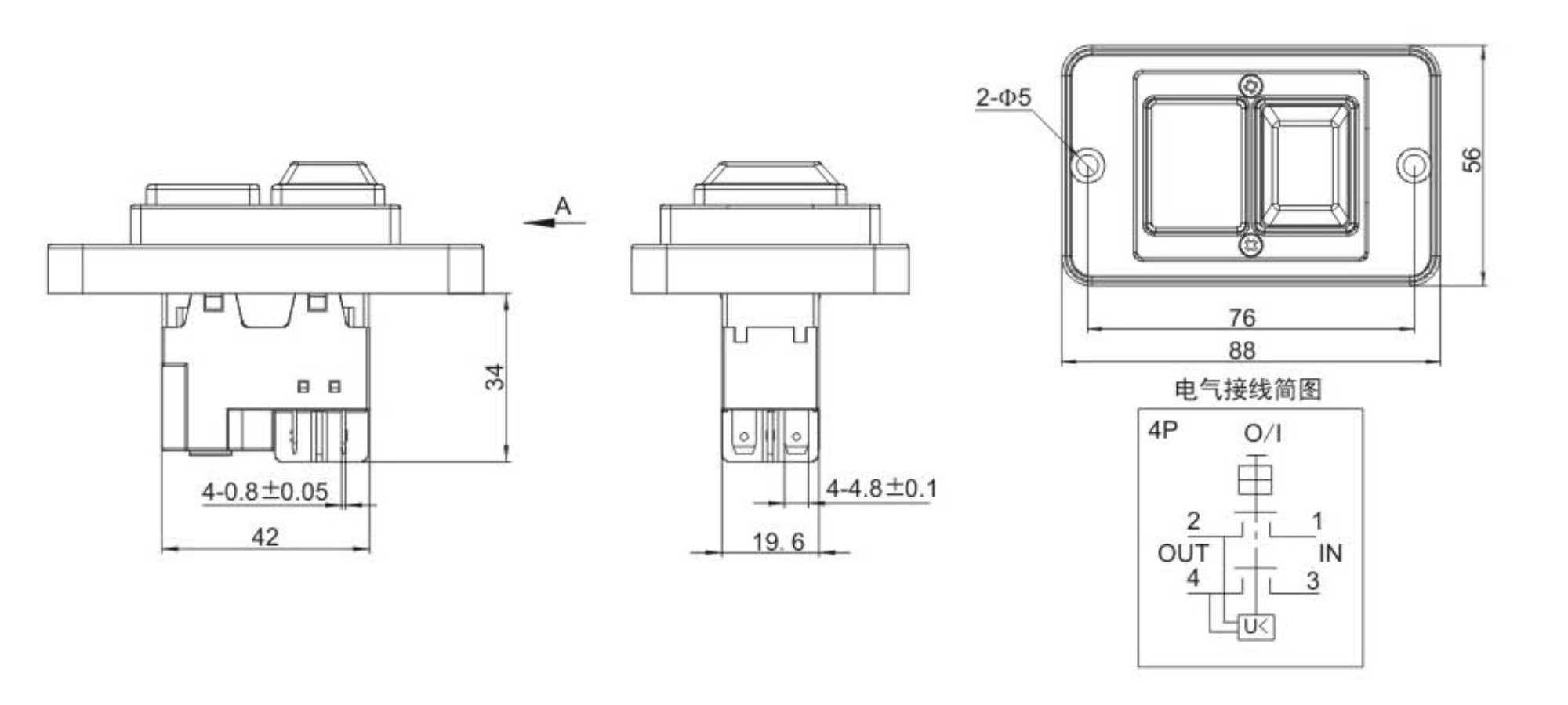 DZ04-2 Electromagnetic Push Button Switches