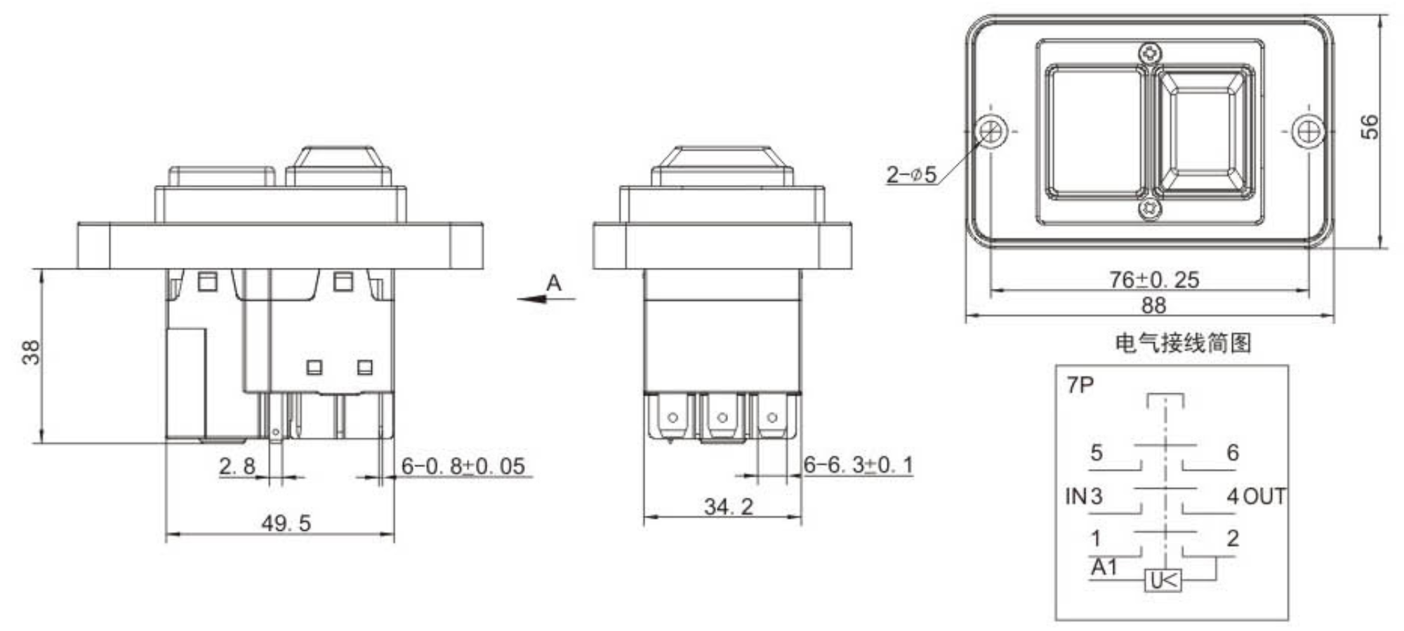 DZ05 Electromagnetic Push Button Switches