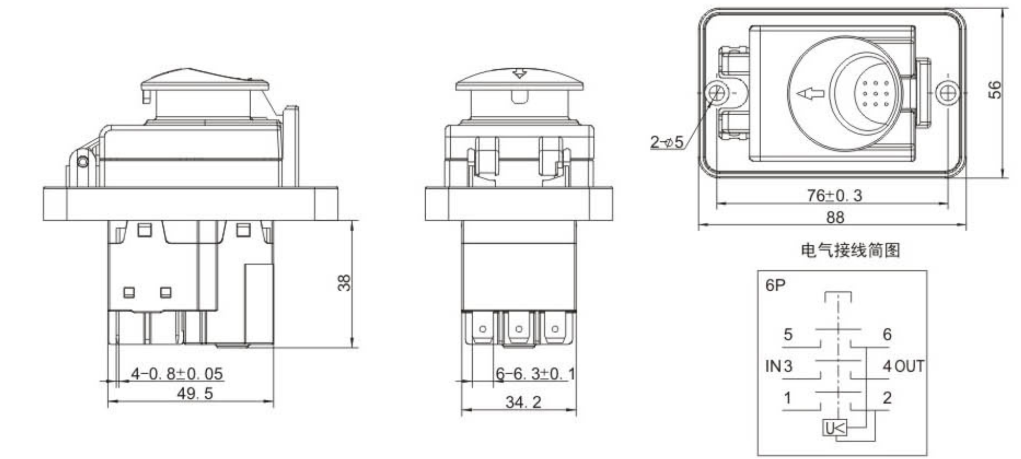 DZ05 STOP Electromagnetic Push Button Switches