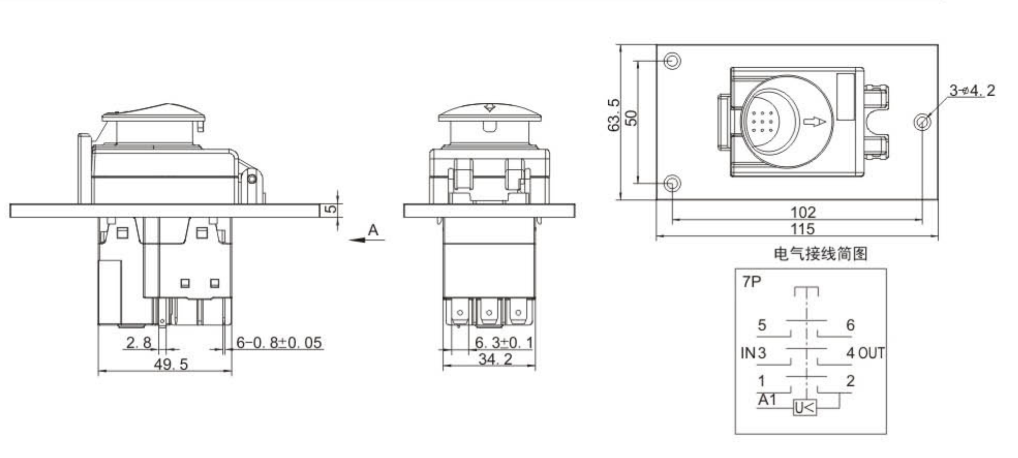 DZ05C STOP Electromagnetic Push Button Switches