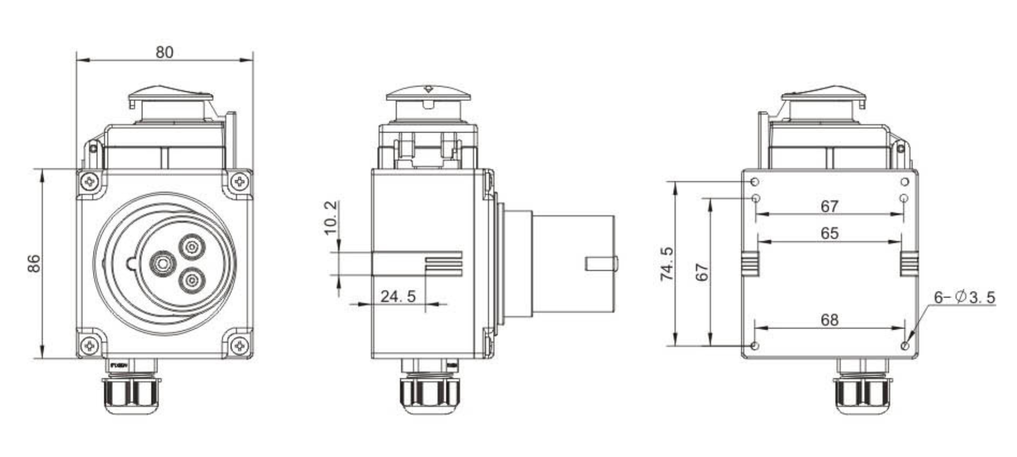DZ08-1A4 Electromagnetic Push Button Switches