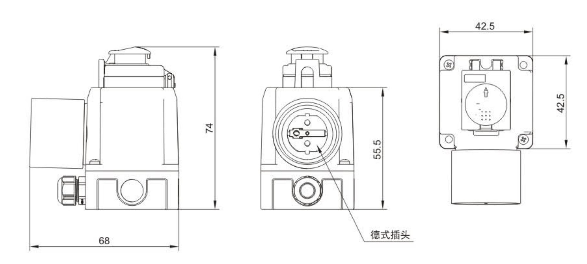 DZ08-2B3 Electromagnetic Push Button Switches