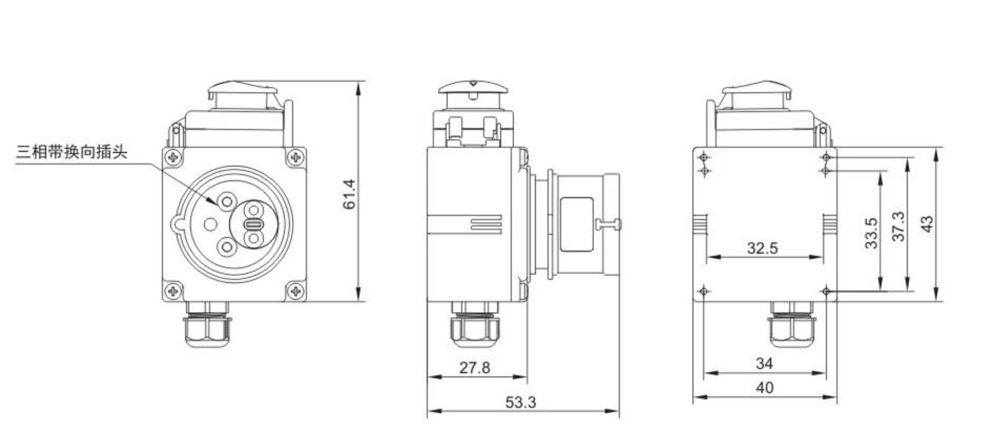 DZ08-3A6 Electromagnetic Push Button Switches