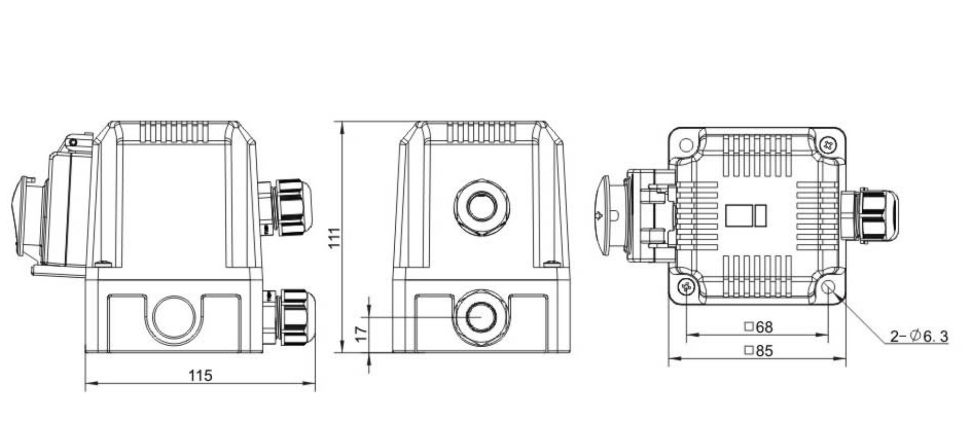 DZ08-5A Electromagnetic Push Button Switches For Table Saw
