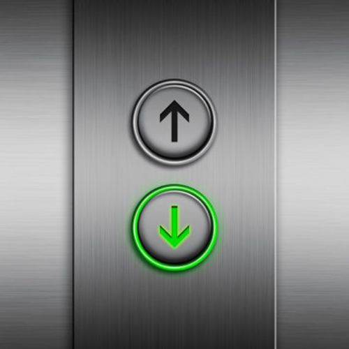 Elevator up and down buttons