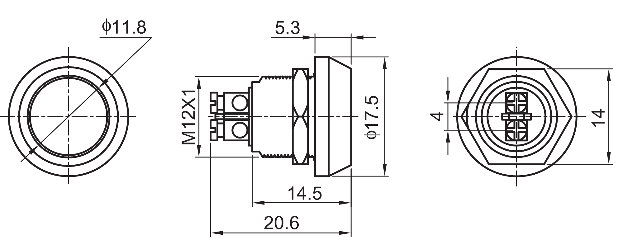 QN12-A5 Anti Vandal Push Button Switch