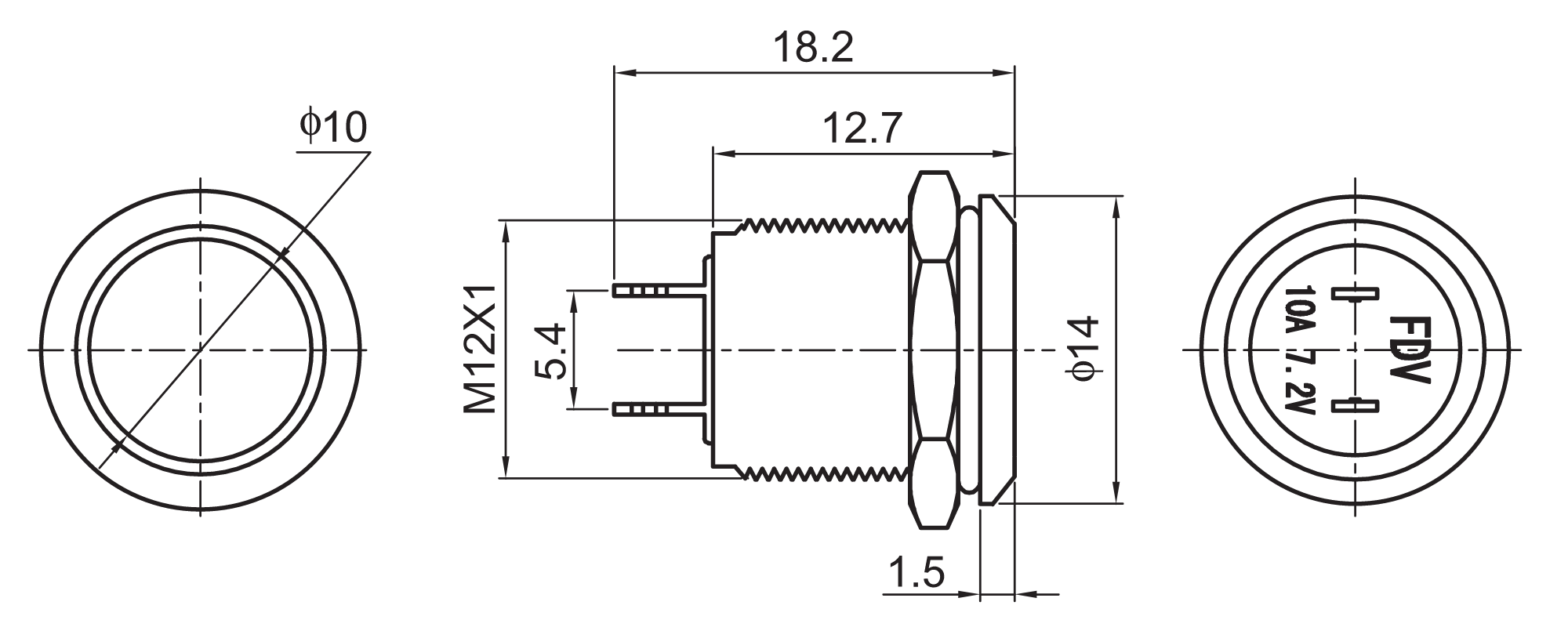 QN12-F1 anti vandal switch