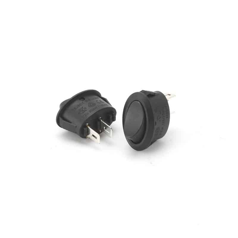 KCD11-101BK2P-12V-OVAL-MINI-ROCKER-SWITCH