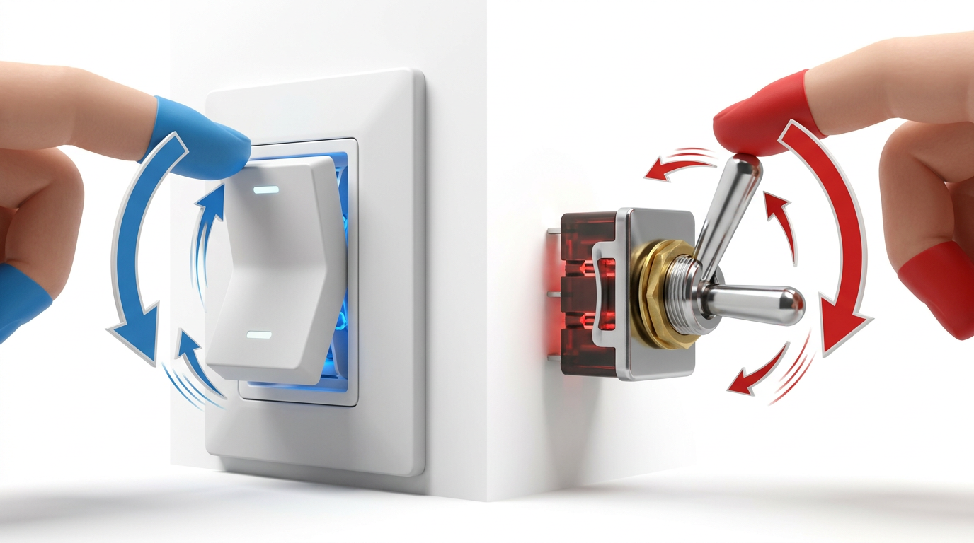 Rocker Switch vs Toggle Switch