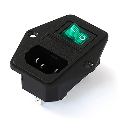 ST-A01-004LY-D+9 IEC Connectors + Switches